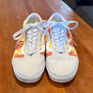 Vans Embroidered Floral Sneakers